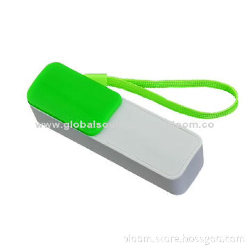 Portable Backup Battery Charger for Mobile Phones, Capacity of 2,200mAh